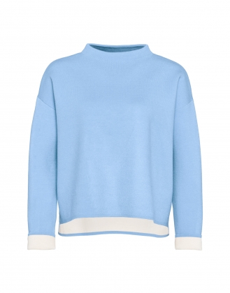 Lichtblauwe dames sweater Opus - Pergola 6081