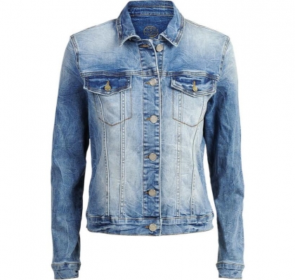Blauw dames spijker jas - Summum Woman - 453 denim